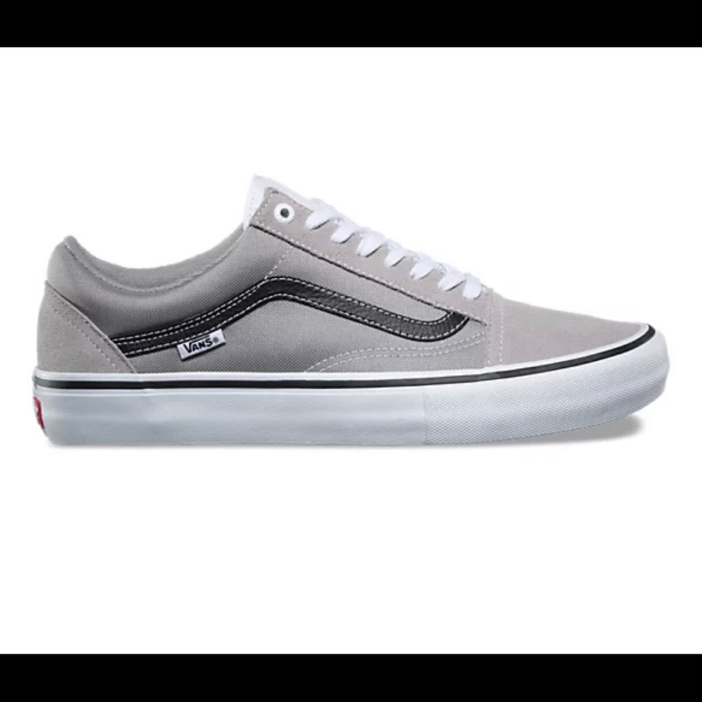 Vans old skool pro grey and black sneakers 11.5